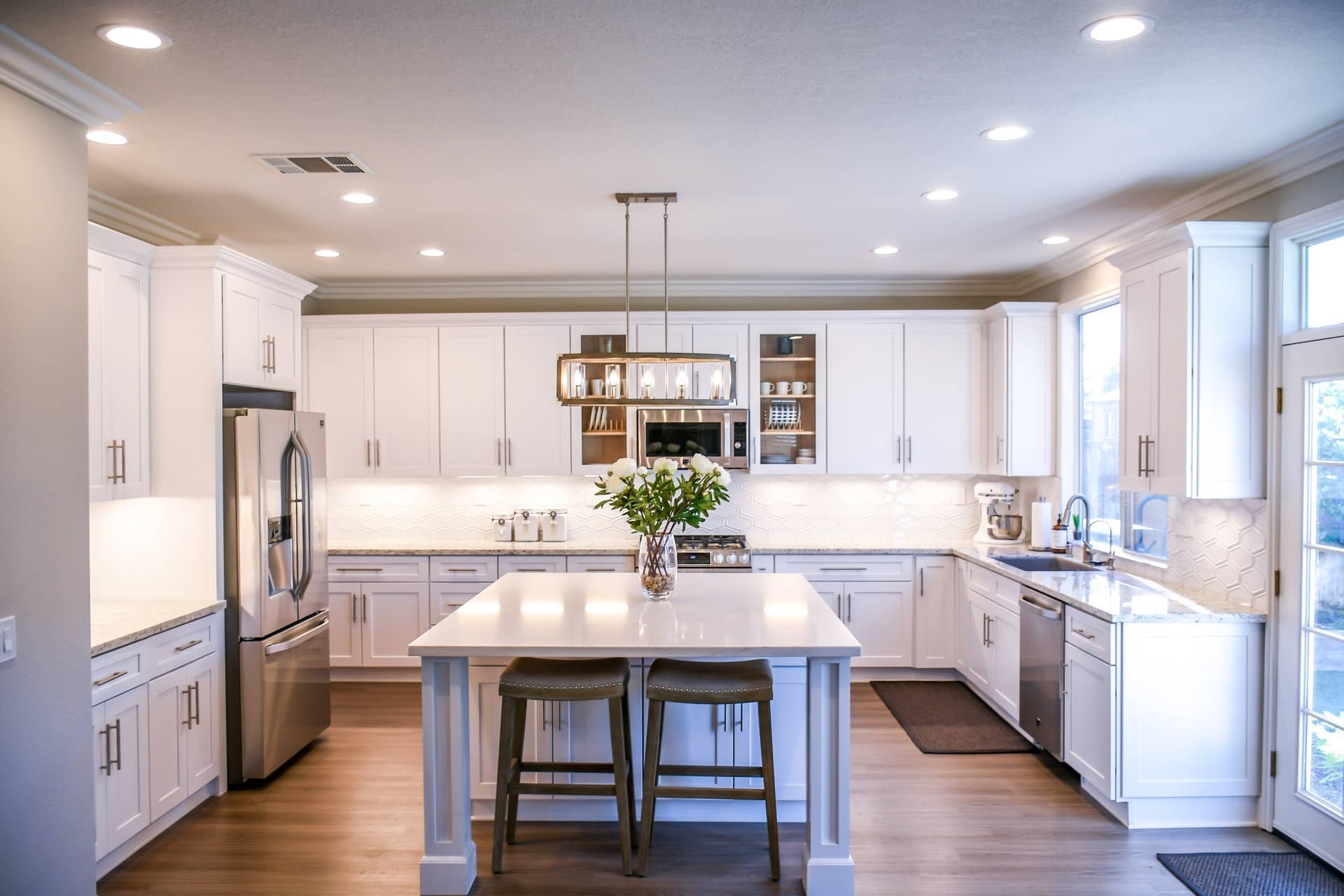 painted kitchen interior
