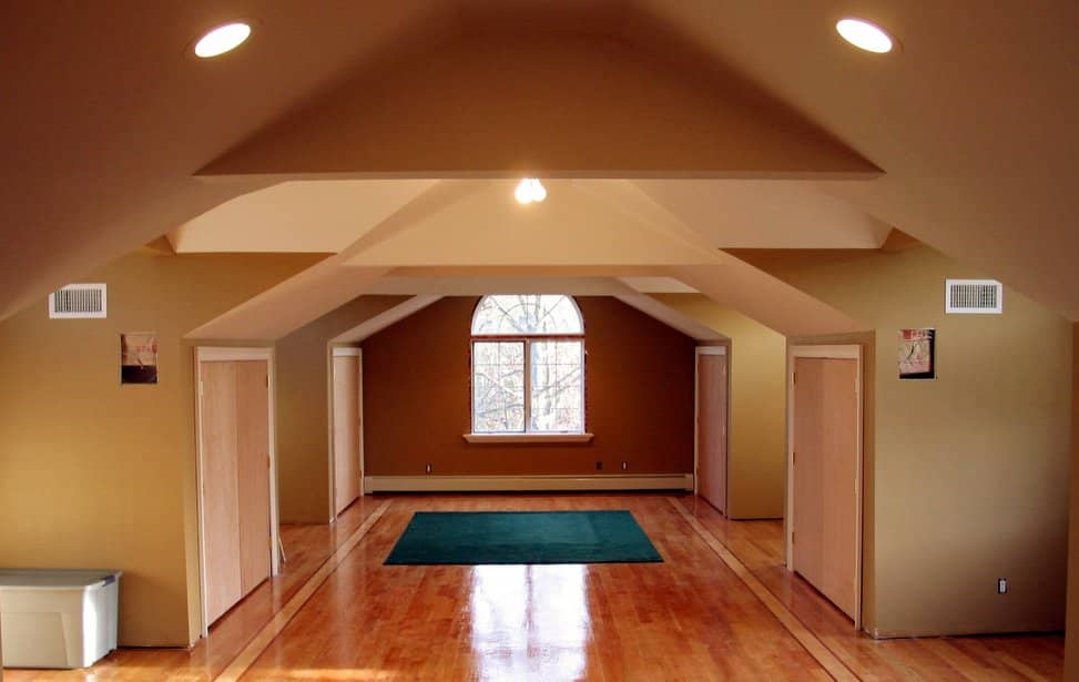 painted interior hallway