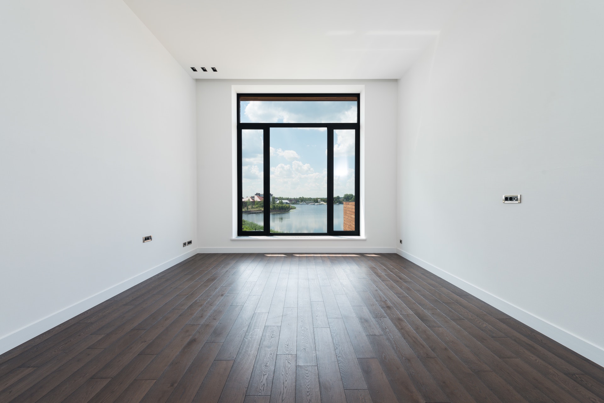 residential interior with fresh paint